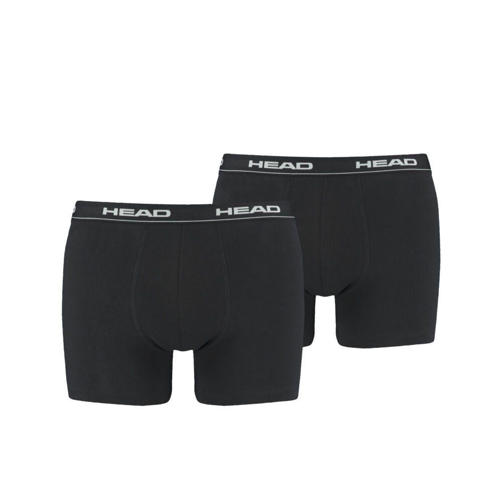 Head Basic men's underpants - cotton boxer briefs - 2 pieces/pack - black - S