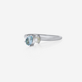 Aquamarine & Akoya Pearl Ring | 14K Gold