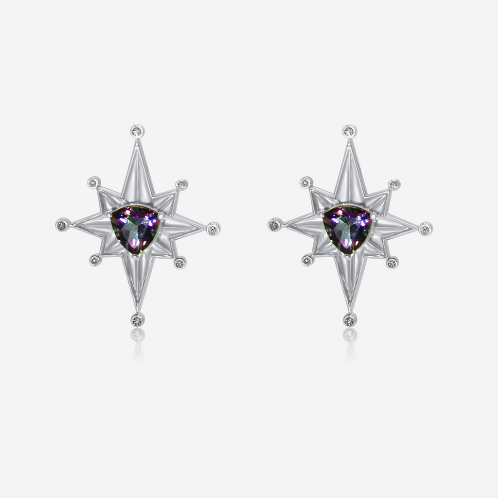Geometric Gold Drop Earrings | Modern Fine Jewelry