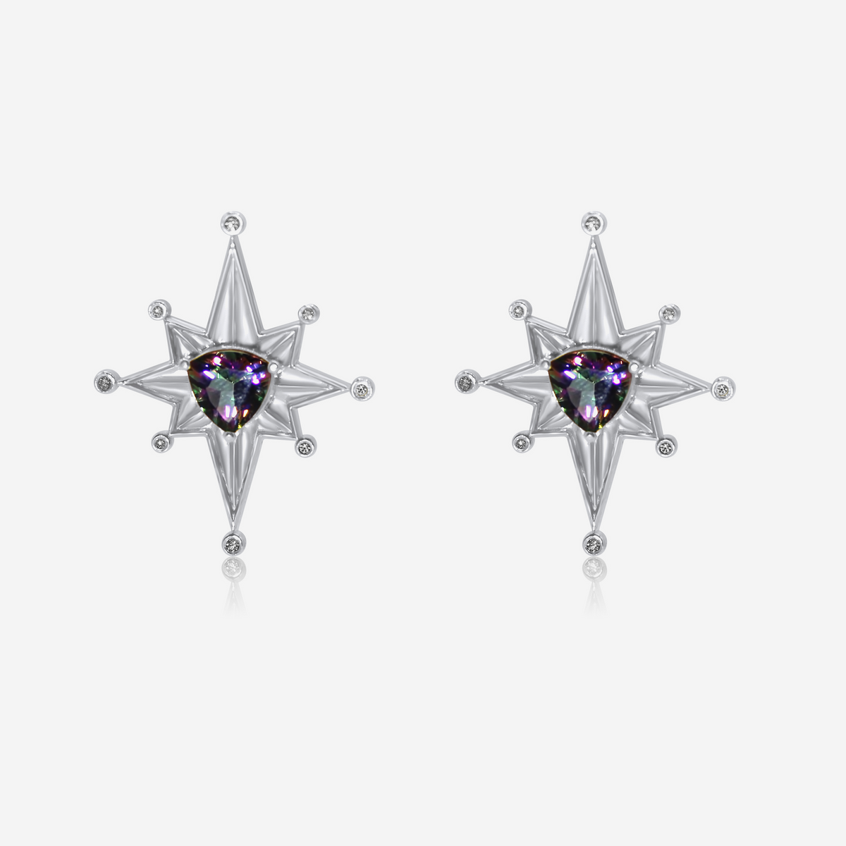 Geometric Gold Drop Earrings | Modern Fine Jewelry