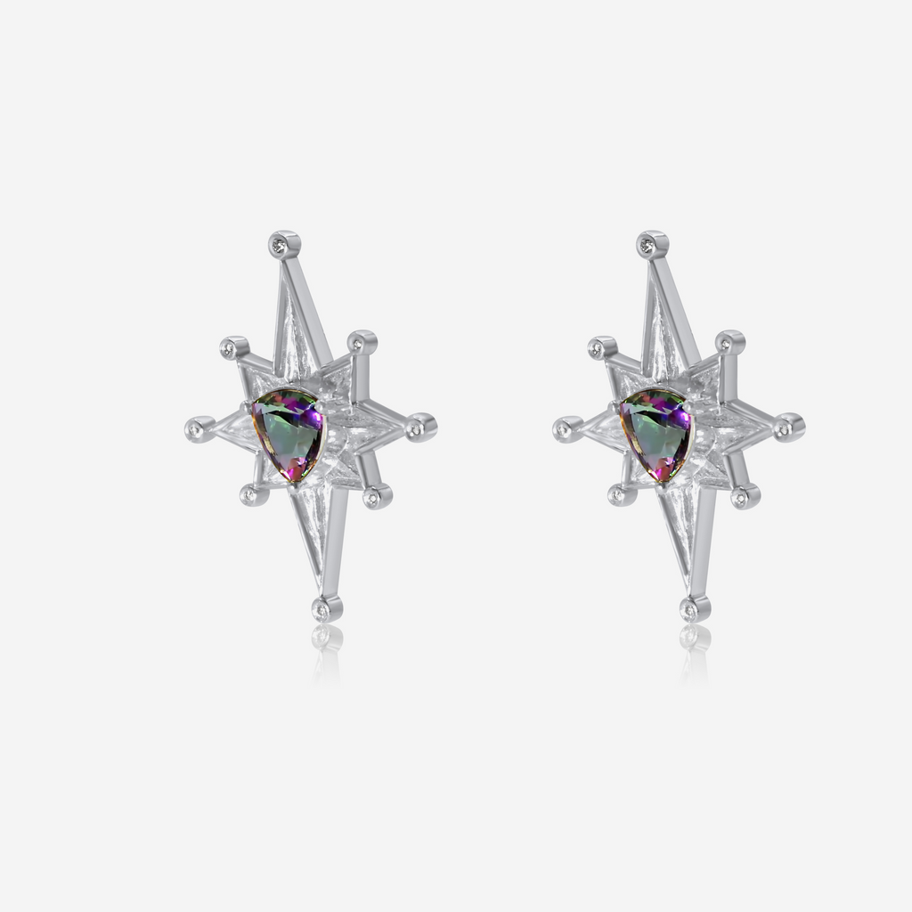 Geometric Gold Drop Earrings | Modern Fine Jewelry
