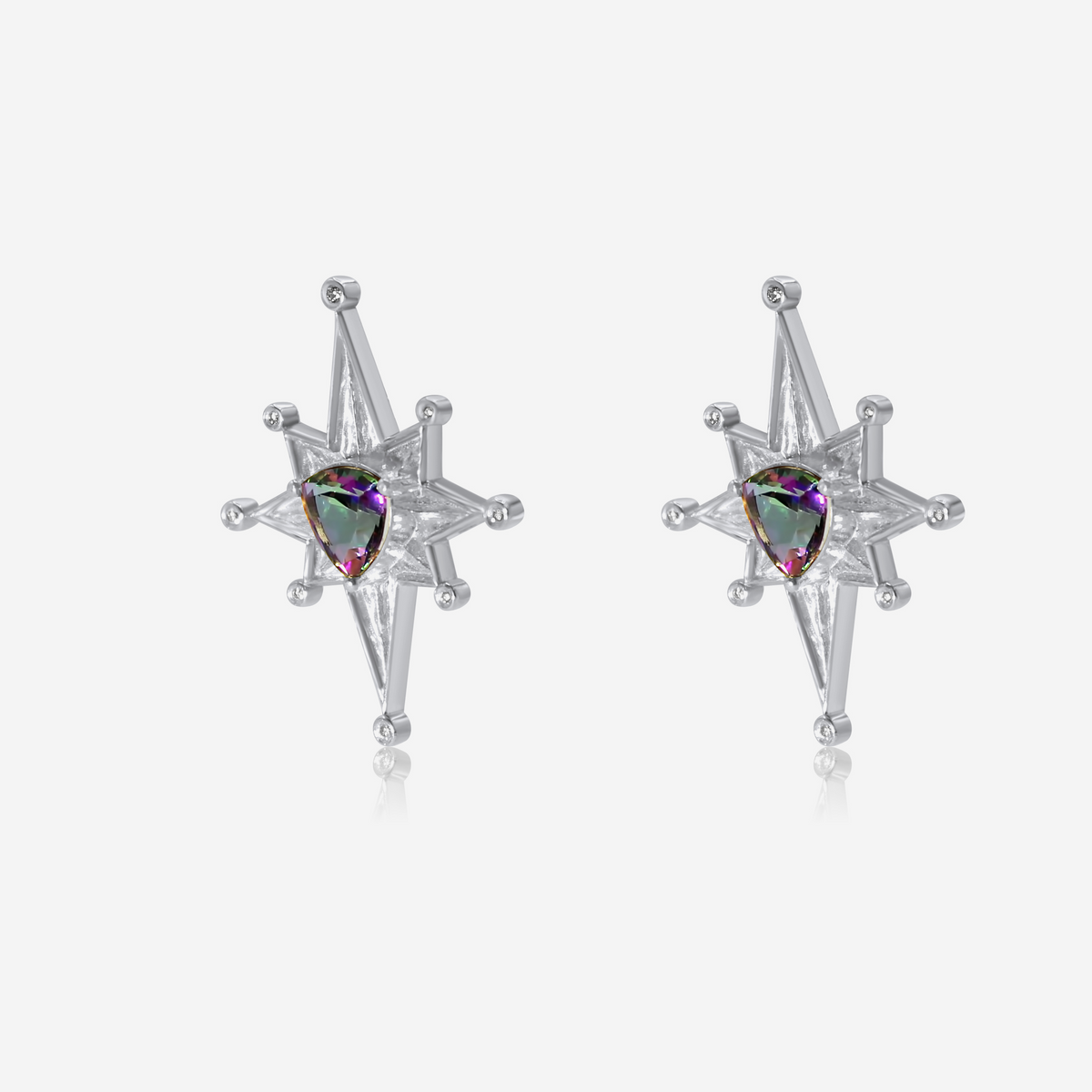 Geometric Gold Drop Earrings | Modern Fine Jewelry