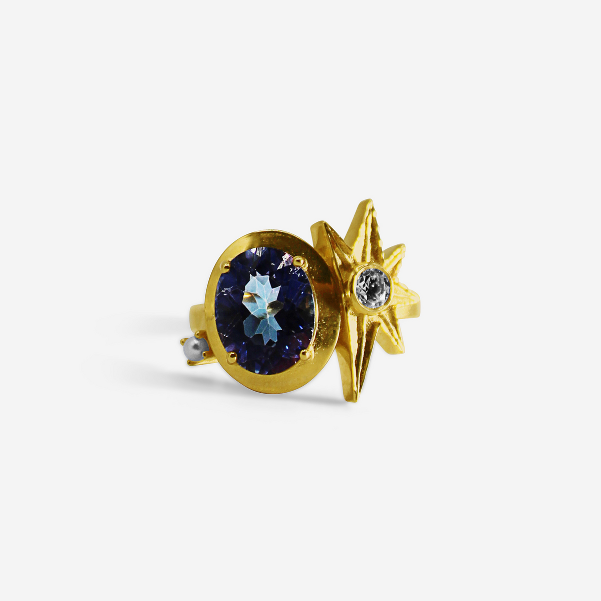 Geometric Gold Ring | Modern Fine Jewelry