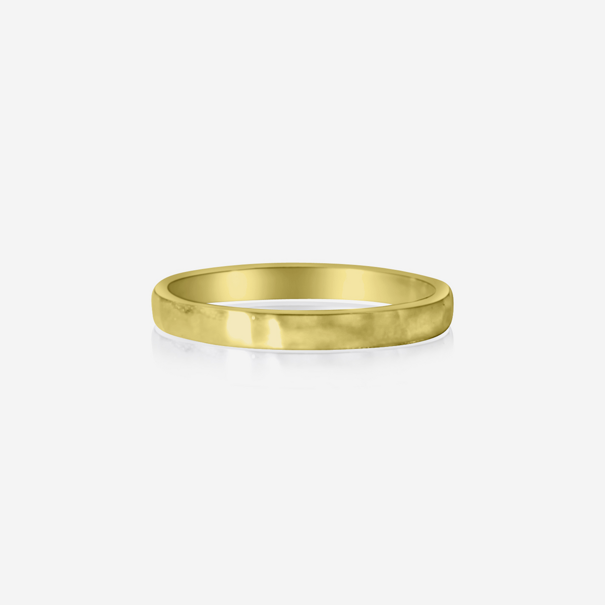Hammered Eternity Wedding Band | 18K Gold and Platinum