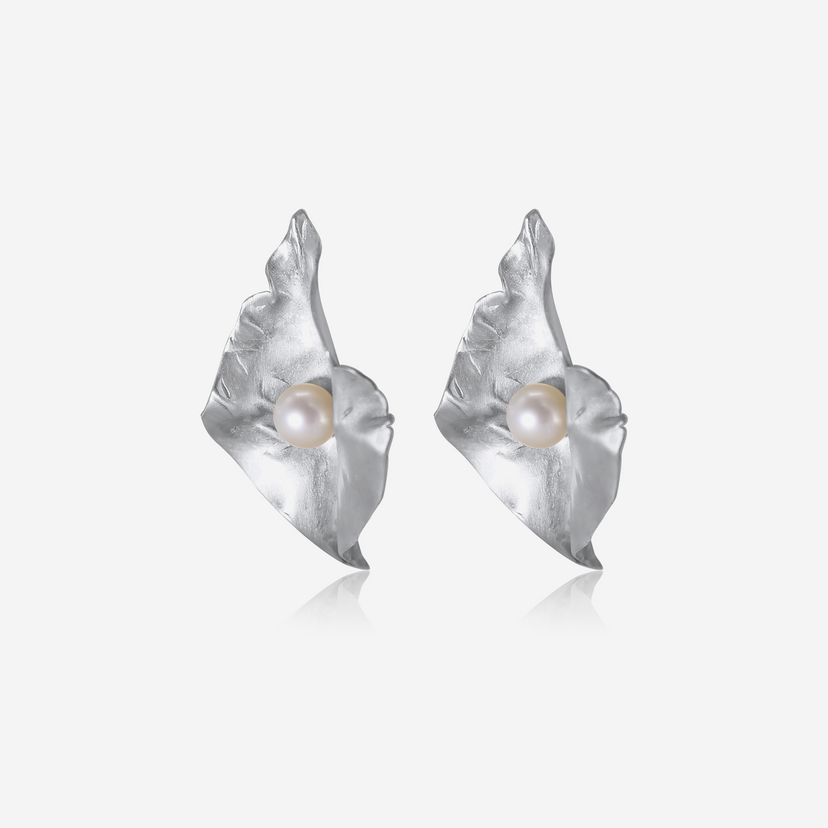Petal Drop Gold Earrings | Handmade Fine Jewelry