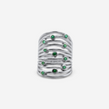 Statement Ring | Emerald, Solid 18K Gold